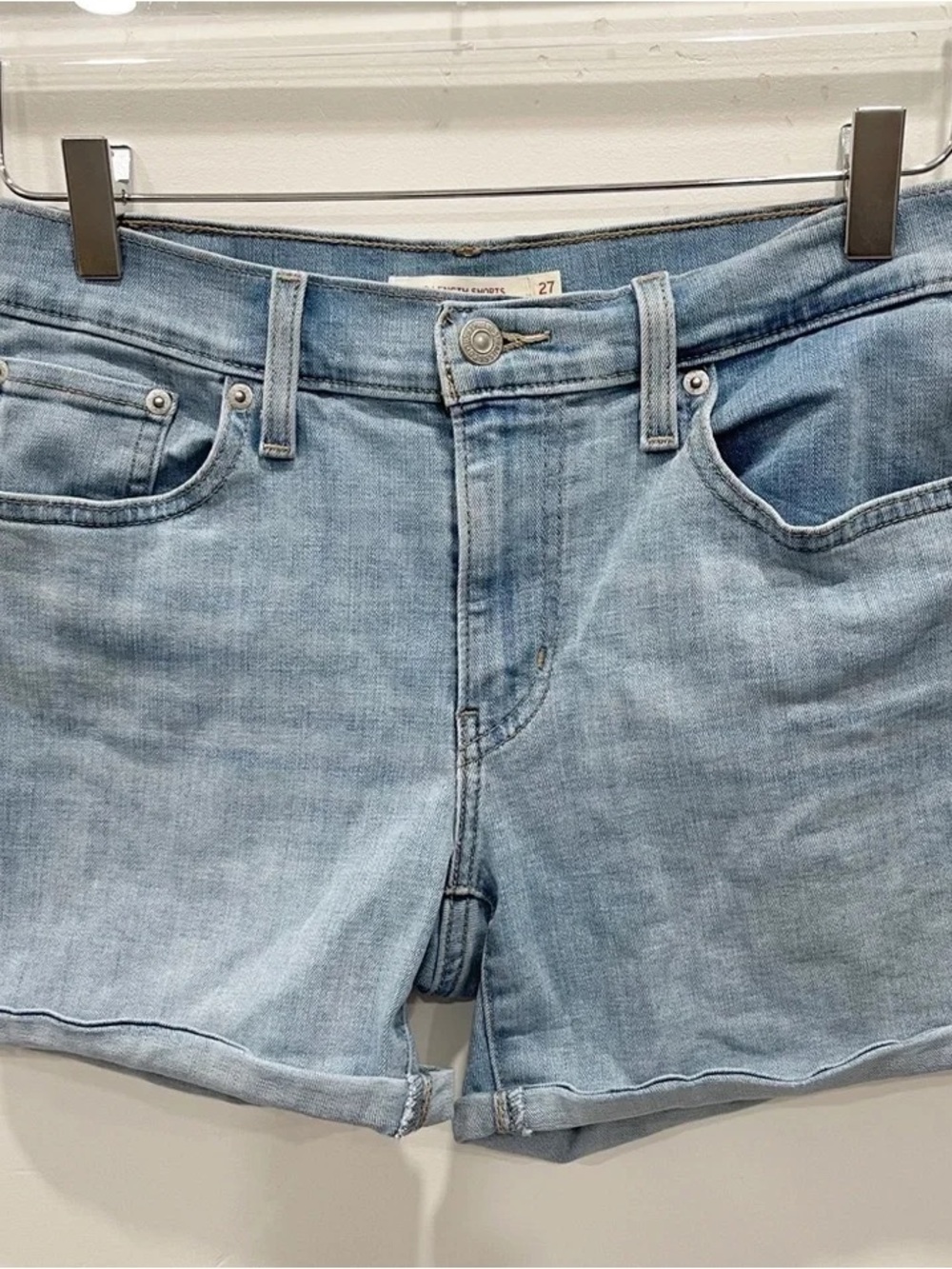 Levi's Light Blue Denim Jean Shorts